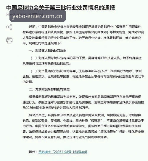 亚博官方正版哪个好 中国足球禁足令深度解析:足协第三批处罚名单与亚博体育平台观赛体验全面对比